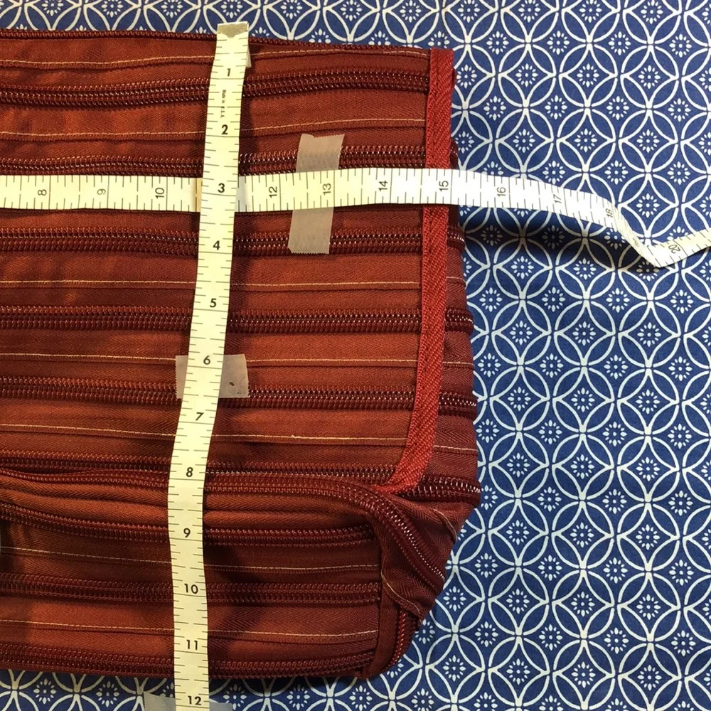 Zipit vintage red large messenger bag with pockets - Picture 8 of 9